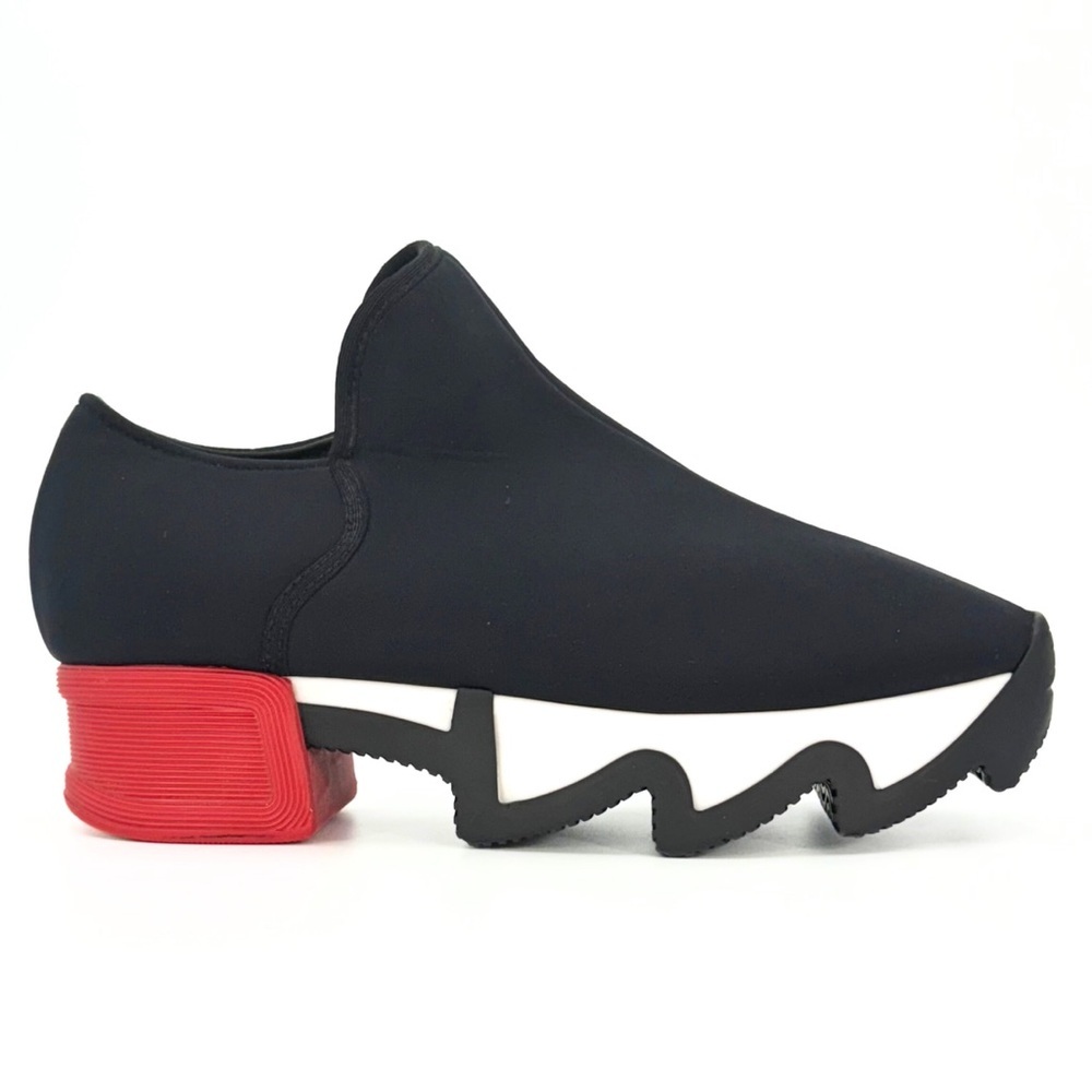 iRi NYC WES Slip-On Sneakers Women’s US 6 EU 36.5 Black Red White Neoprene
